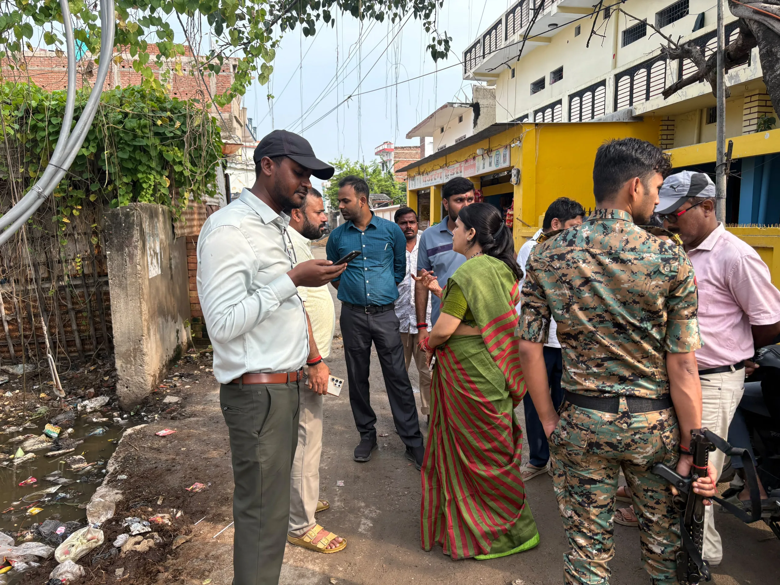 मोतिहारी नाला निर्माण कार्य